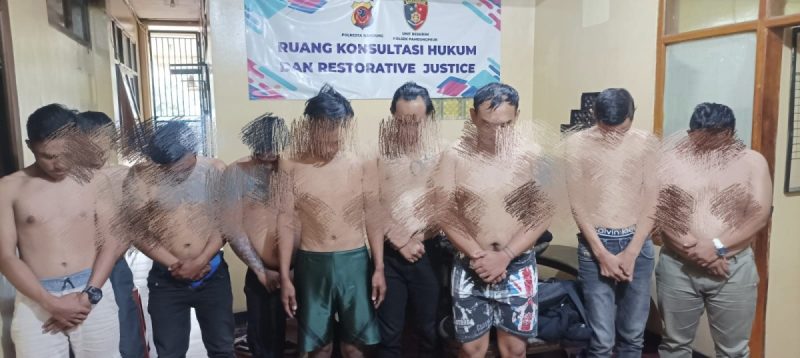 Polsek Pameungpeuk, Kab.Bandung Amankan Puluhan Debt Collector