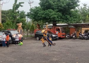 Belasan Siswa TK Rahayu, Subang Mengunjungi Kantor BPBD